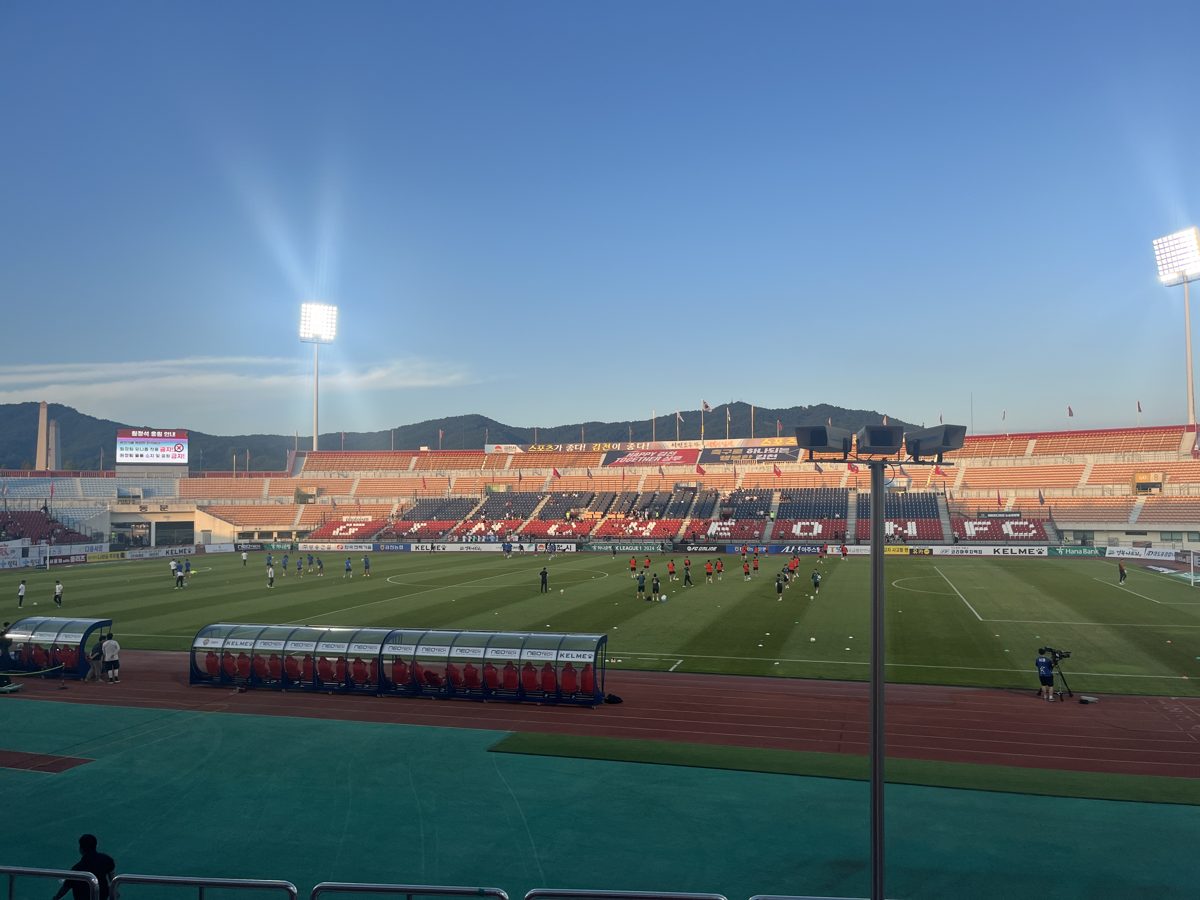 김천종합운동장 K리그1 경기 실제 사진